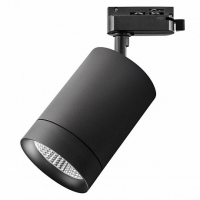 1-фазный трековый светильник  LED 35W 3000K черный 