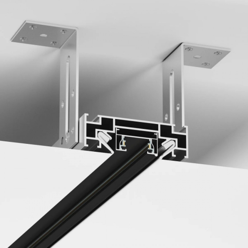 Встраиваемый шинопровод 2м однофазный белый с токоподводом и заглушкой 