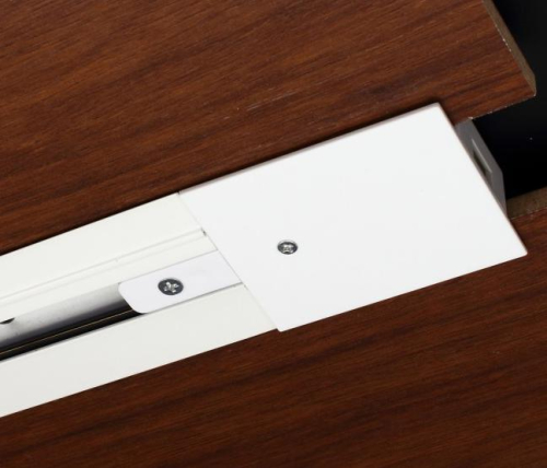 Встраиваемый шинопровод 2м однофазный белый с токоподводом и заглушкой 