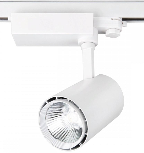 Белый трековый светильник 30Вт  2700K  24&deg; 1-фазный   SL1230WH