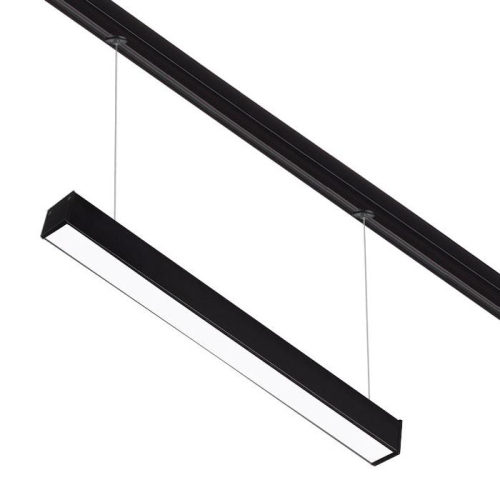 Черный трековый светильник 36Вт  4000K  120&deg; 1-фазный GlobaL  7236