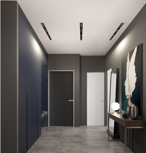 линейный встраиваемый светильник точечный 84w 4000k белый 33х2232мм