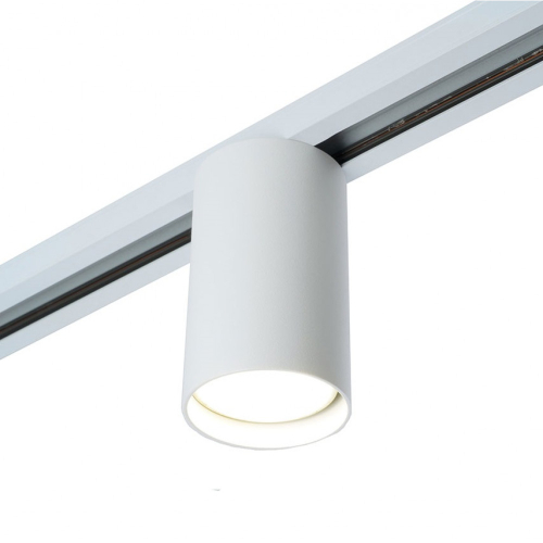 Трековый светильник белого цвета GU10 неповоротный на однофазный шинопровод 51120 Feron
