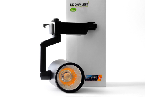 Черный трековый светильник 20Вт  4200K  33&deg; 1-фазный GlobaL  TL2055BL