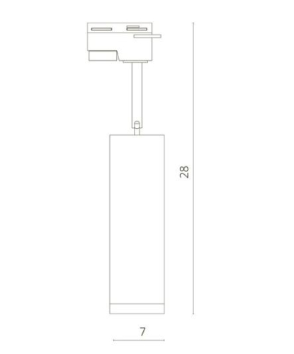 Черный трековый светильник 10Вт  4000K  24&deg; 1-фазный Arte Lamp  A6810PL-1BK