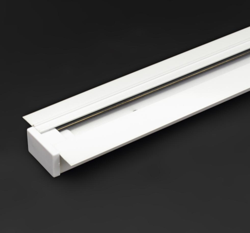 Встраиваемый шинопровод 2м однофазный белый с токоподводом и заглушкой 