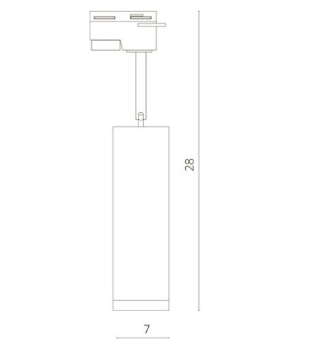 Белый трековый светильник 10Вт  4000K  24&deg; 1-фазный Arte Lamp  A6810PL1-WH